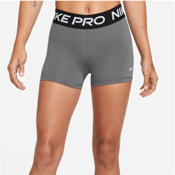 Nike Pro Women's Gray Athletic Shorts Size Large - Picture 1 of 8